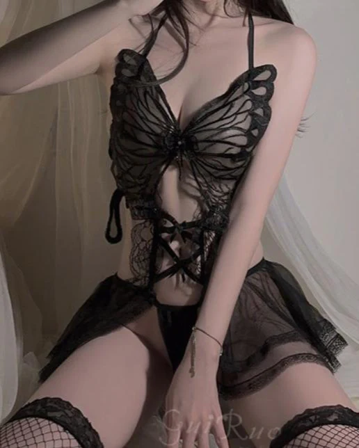 Heavenly Haze Sheer Babydoll Lingerie - Image 6