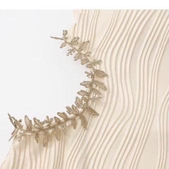 Beige Embellished Side Cutout Monokini Swimwear By Sinderella - Image 6