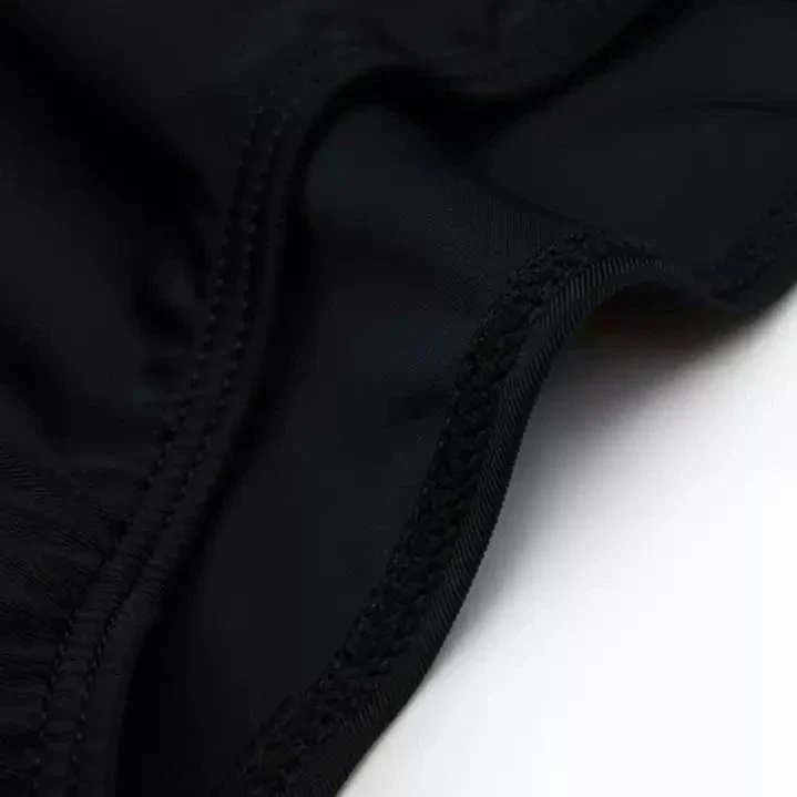 Black Backless Monokini With 3D Flower Swimwear By Sinderella - Image 4