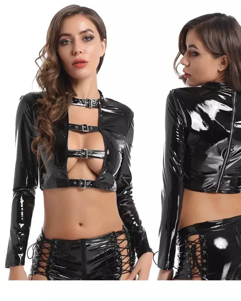 Certified Baddie Energy Two Piece Fetish Lingerie - Image 2