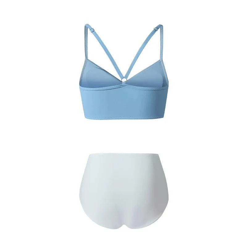 Dual Color Two Piece High Waisted Swimwear By Sinderella - Image 3