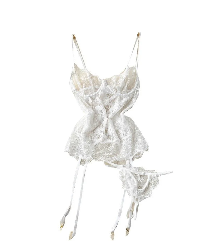 Lustrous Grace Lace Bustier Lingerie - Image 8