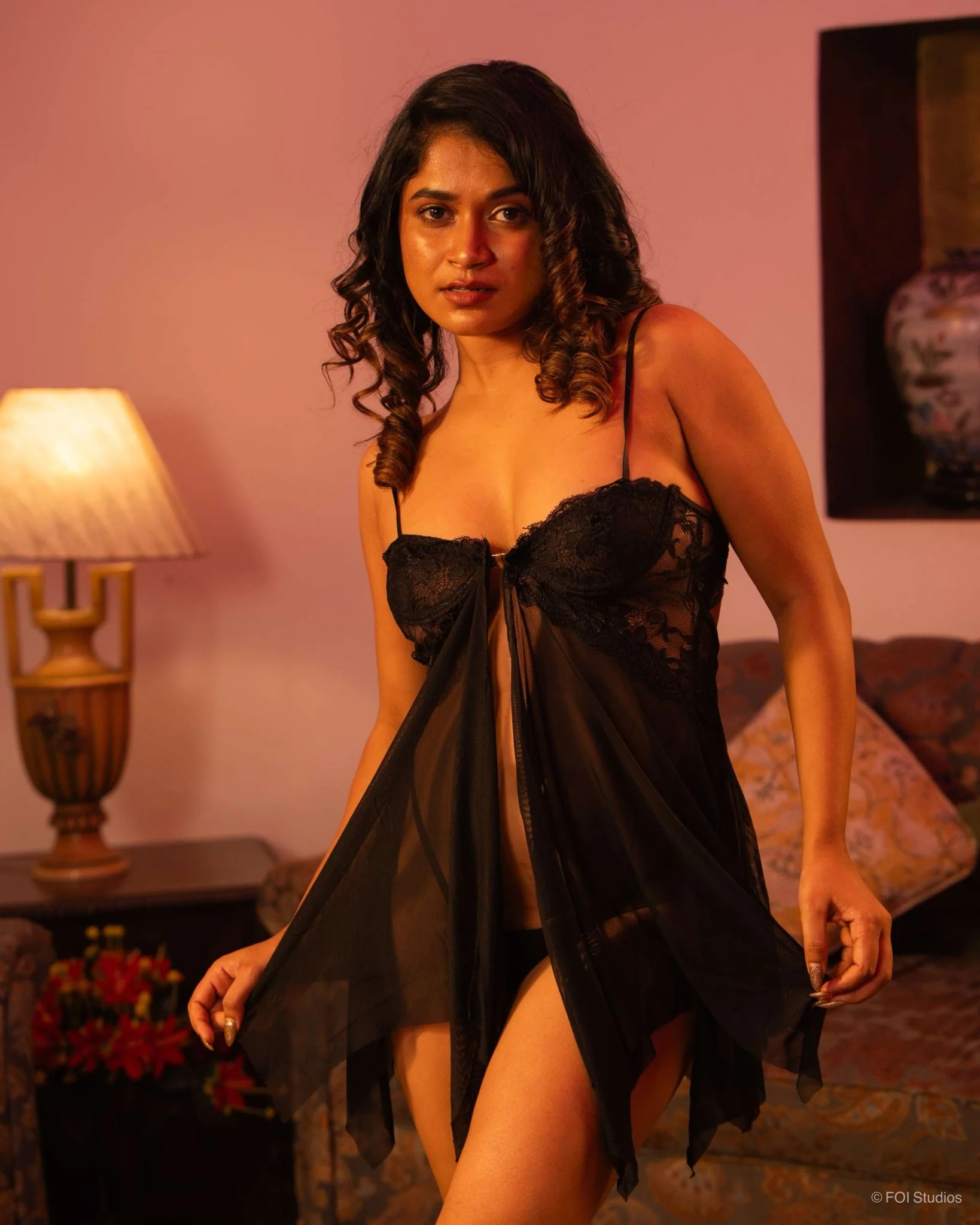 Blazing Romance Sheer Babydoll Lingerie - Image 8