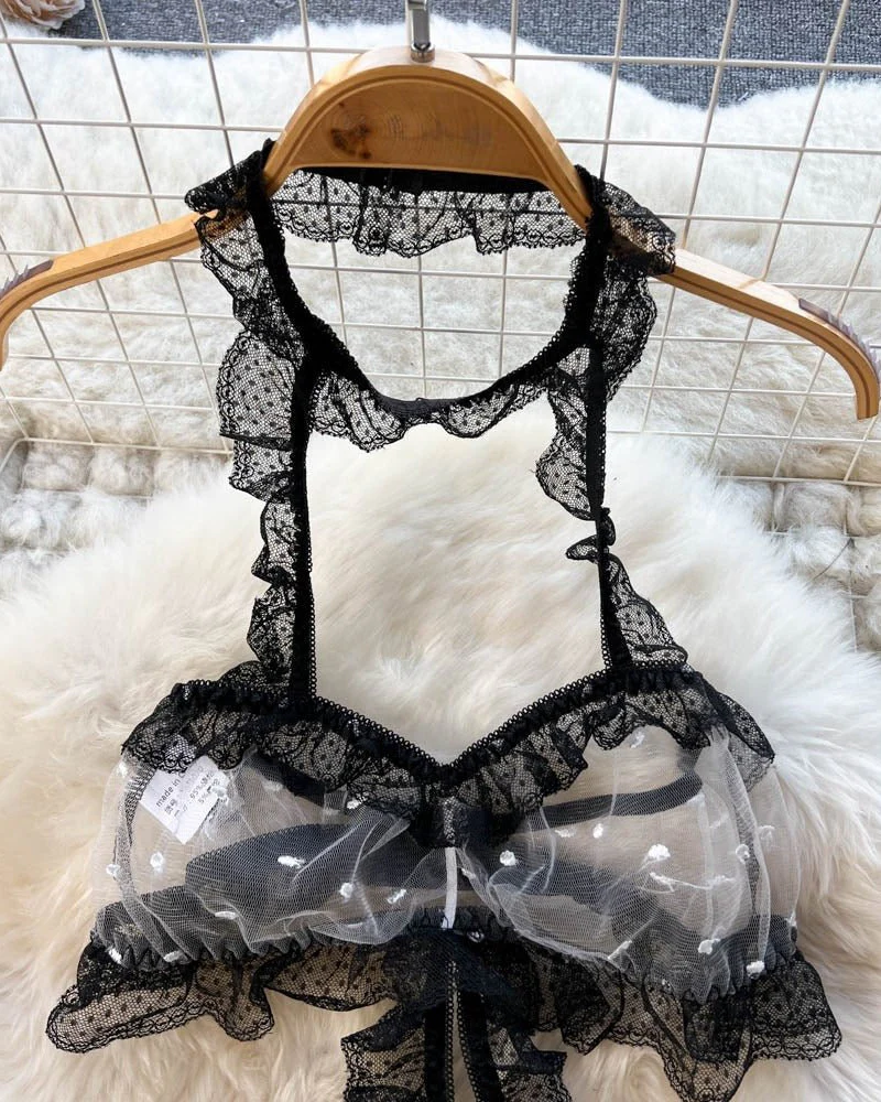 Risk It All Ruffled Lingerie - Image 7