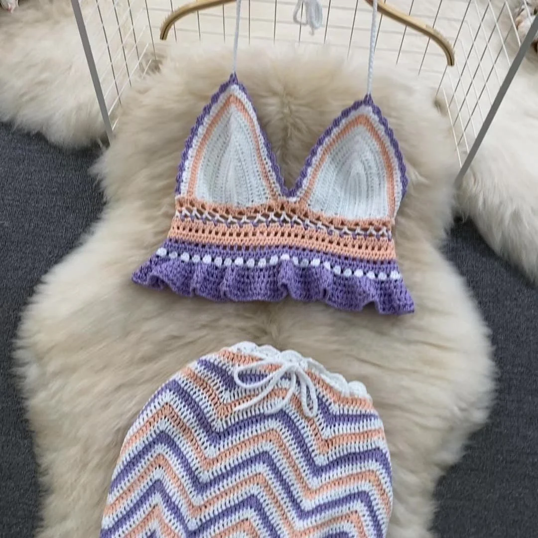 Nora Two Piece Crochet Set - Image 3