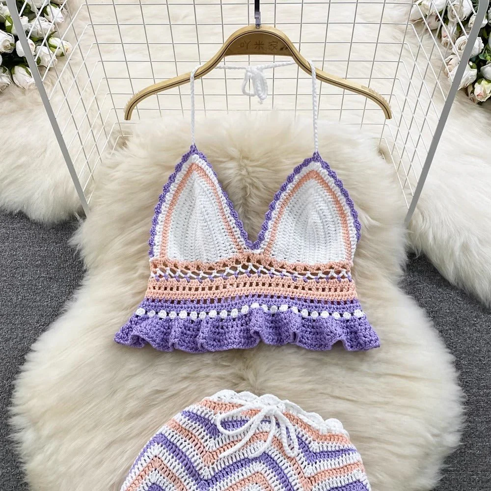Nora Two Piece Crochet Set - Image 4