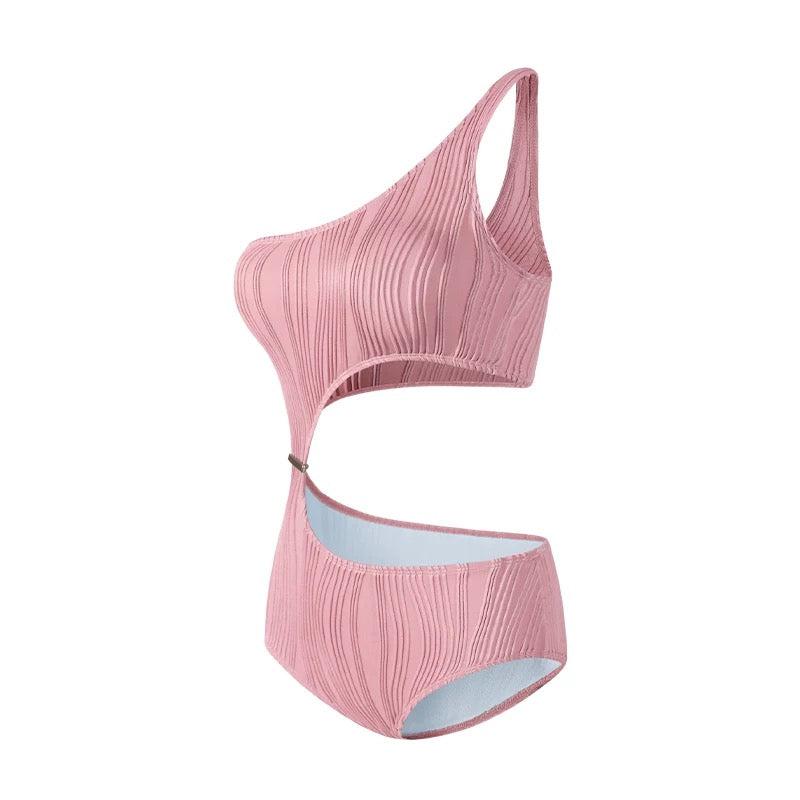 One Shoulder Side Cutout Monokini By Sinderella - Image 3