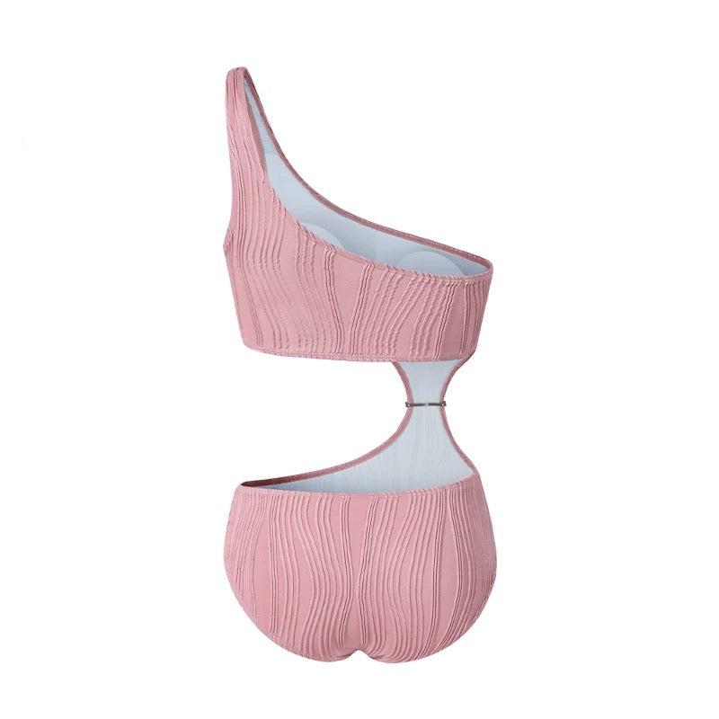 One Shoulder Side Cutout Monokini By Sinderella - Image 4