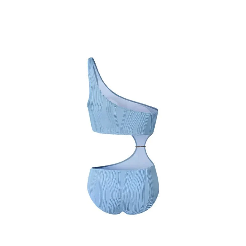 One Shoulder Side Cutout Monokini By Sinderella - Image 6