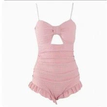 Sweet Cloud Cutout One-Piece with Pearl Straps & Ruffle Bloom Bottom By Sinderella - Image 7