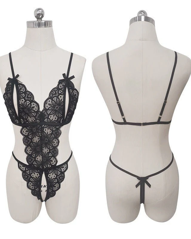 Secret Desire Strappy Lace Teddy Bodysuit Lingerie - Image 5