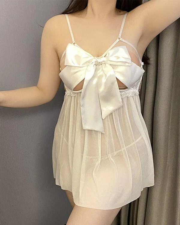 Whimsical Lace Plus Size Babydoll Lingerie - Image 2