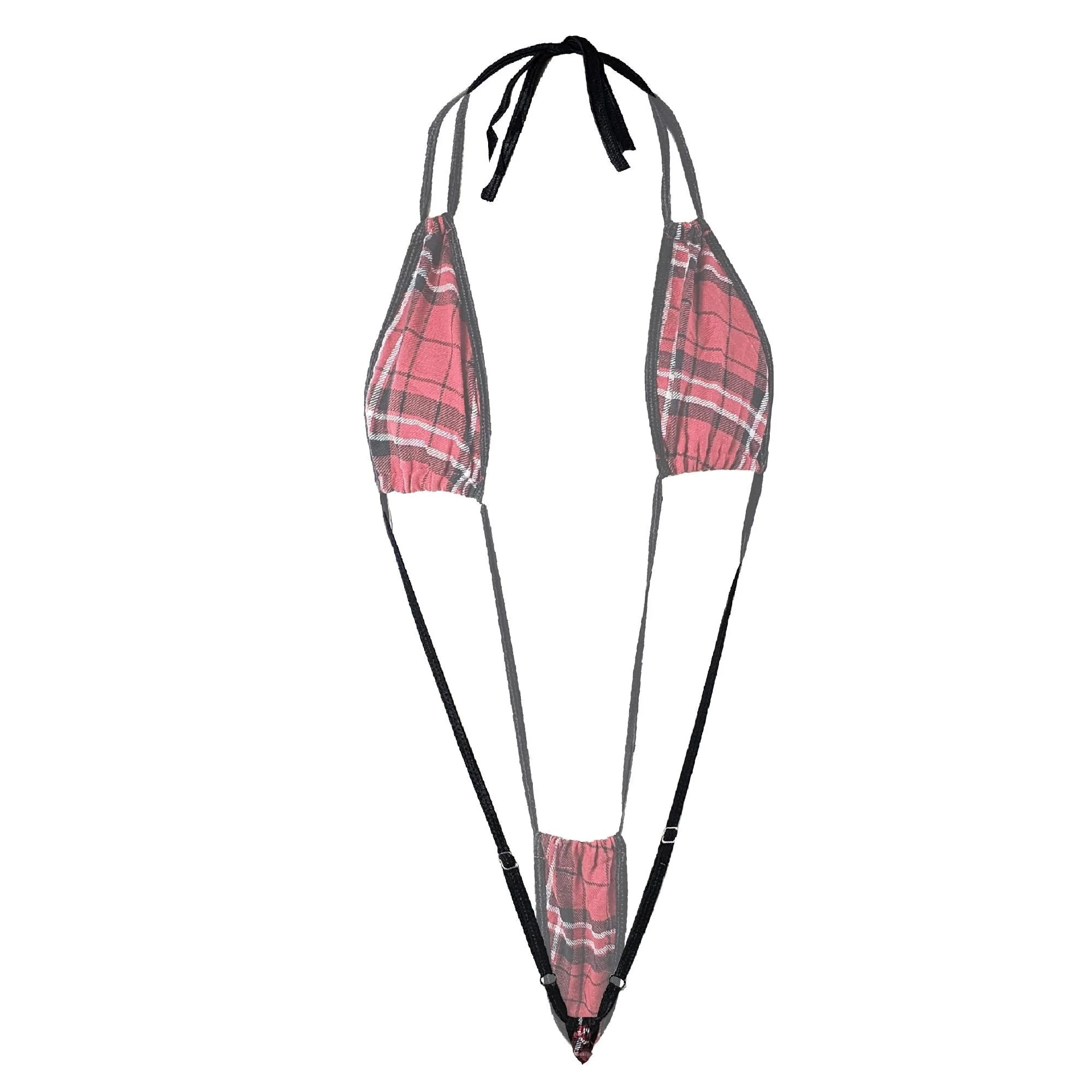 Private Lessons Only Plaid Teddy Lingerie - Image 4