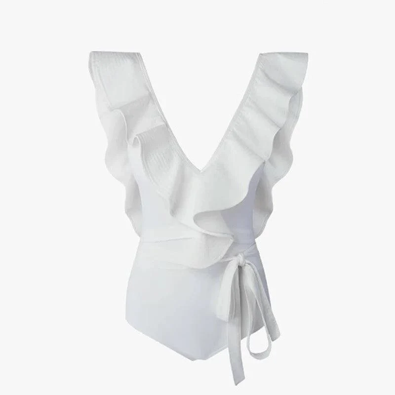 Ruffled Deep Back Flattering Monokini By Sinderella - Image 6