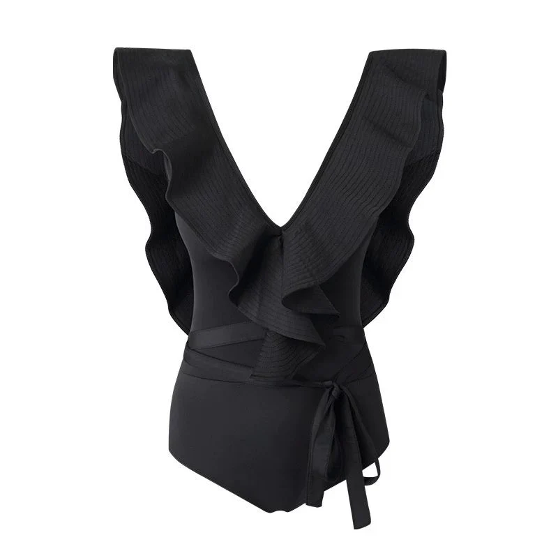 Ruffled Deep Back Flattering Monokini By Sinderella - Image 9