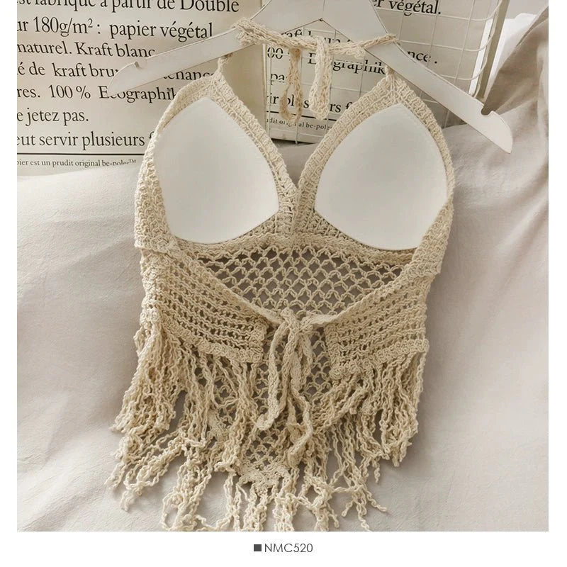 Three Piece Crochet Beach Resort Set - Three Piece Crochet Set By Sinderella - Image 6