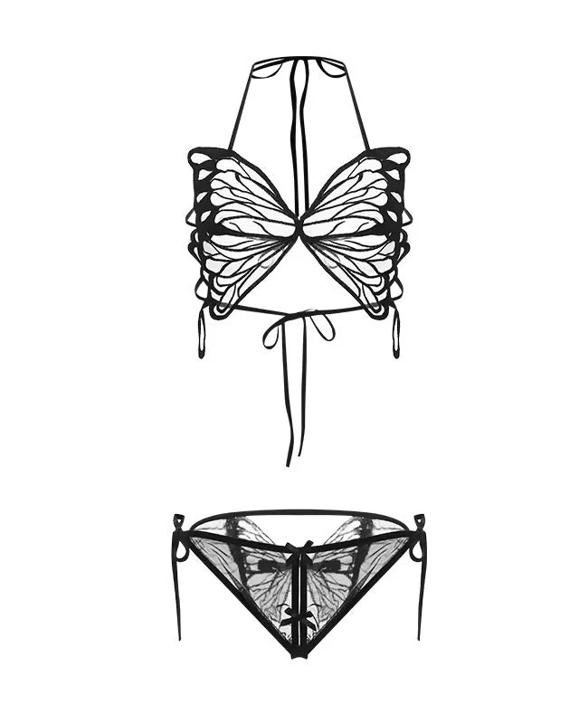 Shadow Butterfly Two Piece Lingerie Set - Image 12